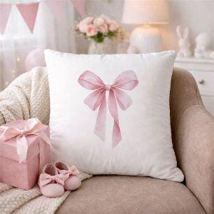 Zachte Roze Strik Meisje Baby Shower Kussen