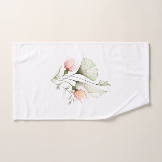 "Zachte roze tulpen" Patroonontwerp badhanddoek se Bad Handdoek (Handdoek)