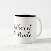 Zachte Roze Waterverf Bloem Moeder van de Bruid Tweekleurige Koffiemok (Voorkant rechts)