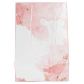 Zachte roze Waterverf Medium Cadeauzakje (Achterkant)