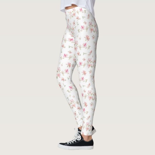 Zachte roze Waterverf ventilator Leggings (Links)