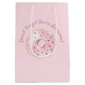 Zachte roze Waterverf Vergeet niet dat je Geweldig Medium Cadeauzakje (Achterkant)