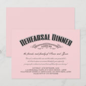  Zachte Roze Woningrepetitie Dinner Uitnodigen Kaart (Voorkant / Achterkant)