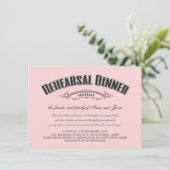  Zachte Roze Woningrepetitie Dinner Uitnodigen Kaart (Staand voorkant)