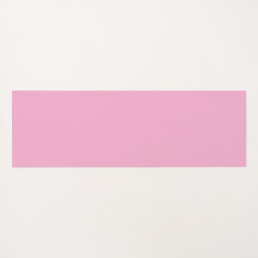 Zachte Roze Yoga Mat met Bloeiende Bloem Print (Achterkant (horizontaal))