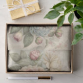 Zachte  Rozen in crème en roze Tissuepapier (Geschenk)