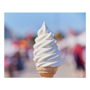 Zachte serveren ijs post perfect poster