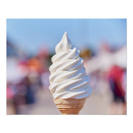 Zachte serveren ijs post perfect poster (Voorkant)