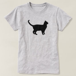 Zachte Silhouet van een Kat T-shirt