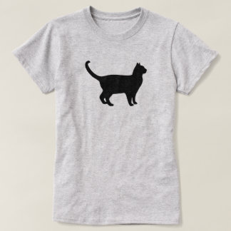 Zachte Silhouet van een Kat T-shirt