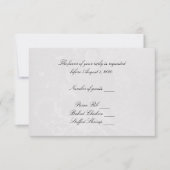 Zachte Silver Heart RSVP (Voorkant)