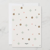 Zachte Simpele Kerst Foto in Pastelkleuren Feestdagenkaart (Achterkant)