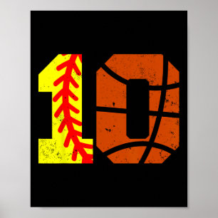 Zachte Sketll Nummer 10 Jersey Grappige 10e Verjaa Poster