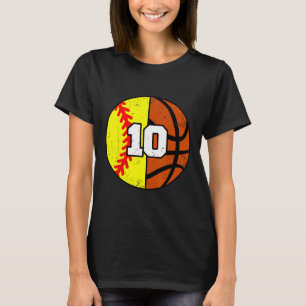 Zachte Sketll Nummer 10 Jersey Grappige 10e Verjaa T-shirt