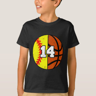 Zachte Sketll Nummer 14 Jersey Grappige 14e Verjaa T-shirt