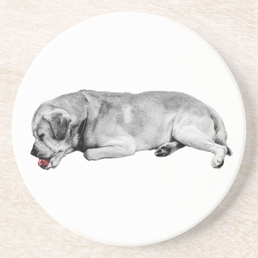 Zachte slok, kleine vonk zandsteen onderzetter (Voorkant)