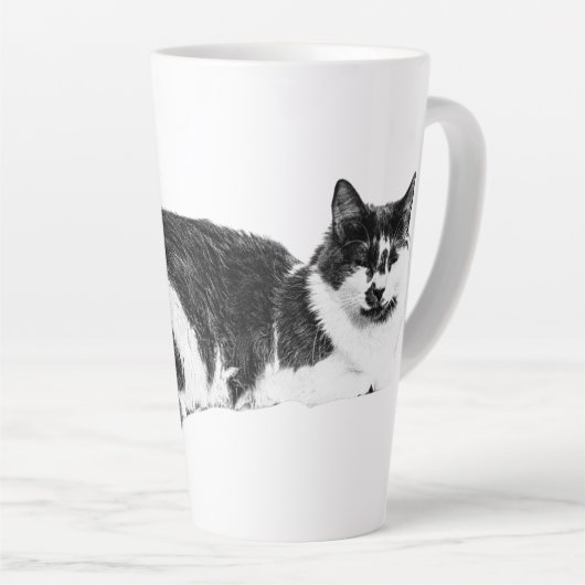 zachte sluimer latte mok (Rechterhoek)