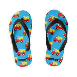 Zachte speelgoed stortwagen patroon kind zomer str kinder teenslippers