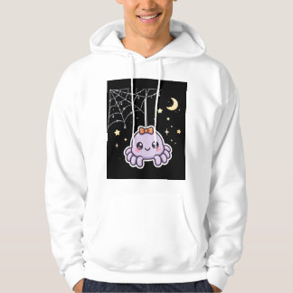 Zachte Spin Op Glanzende Web Trui Hoodie
