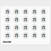 Zachte spookronde sticker halloween snoep of grap (Vel)