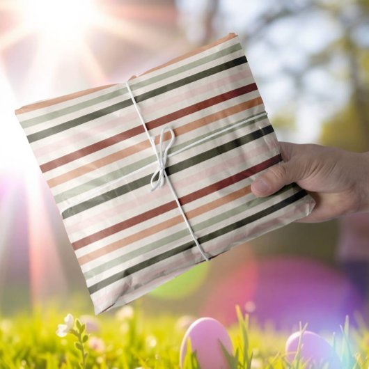 Zachte Spring Stripes in Pastels Tissuepapier