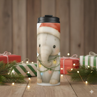 Zachte Steekjes Olifant Kerst Thermokop Thermosbeker