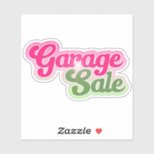 Zachte sticker voor garage sale