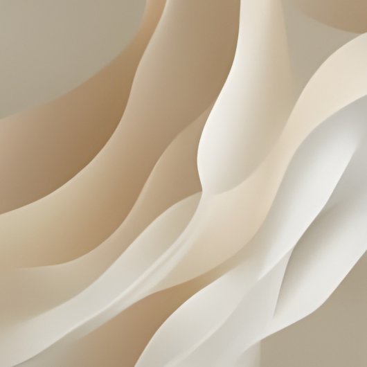 "Zachte stromingen" | Beige Abstracte kunst Poster