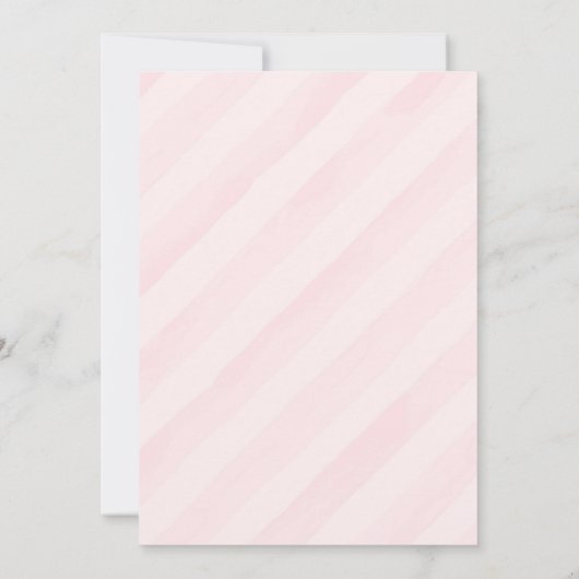 Zachte suikerspin verjaardagsuitnodiging kaart (Achterkant)