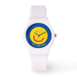 Zachte Sun Happy Face Horloge