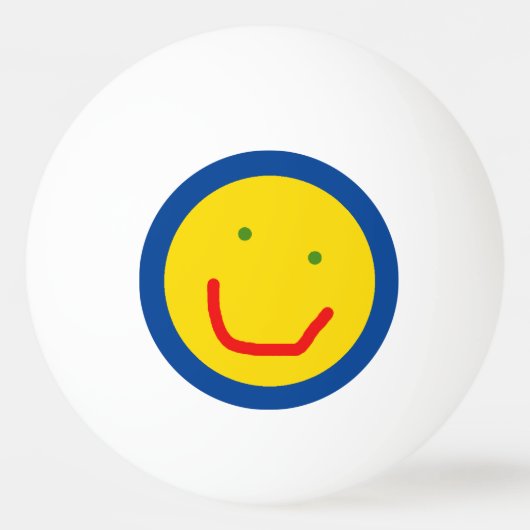 Zachte Sun Happy Face Pingpongballen (Voorkant)