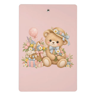 Zachte Teddybeer Feestje Design Mini Klembord