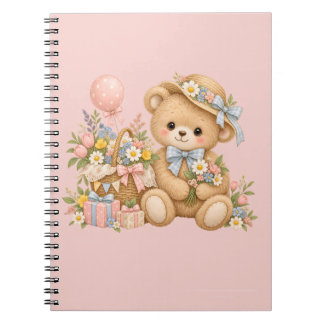 Zachte Teddybeer Feestje Design Notitieboek