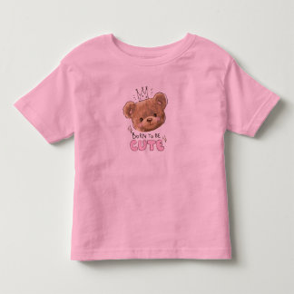 Zachte teddybeer kids roze T-shirt