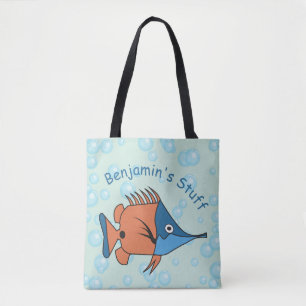 Zachte Tekenfilm Vis Draagtas