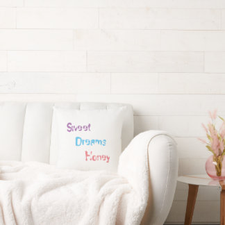 Zachte tekst bedrukt kussen