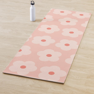 Zachte tint perzik bloeit yogamat