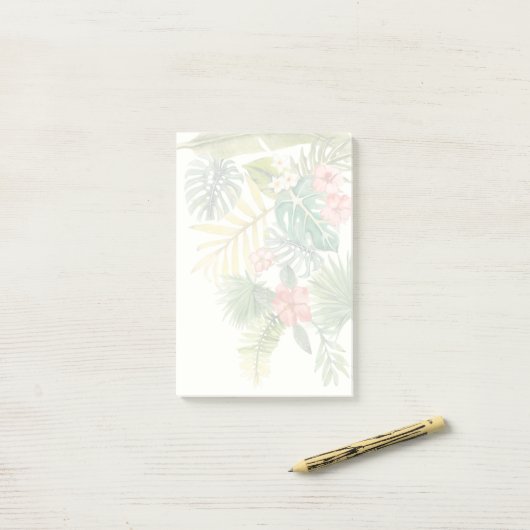 Zachte tropen post-it® notes (Op bureau)