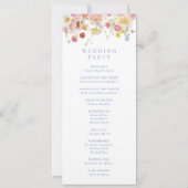 Zachte Tuin Bloemen Wedding Ceremony Programma (Achterkant)