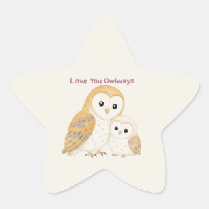 Zachte Uil Ster Sticker