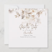 Zachte valbladeren save the date (Voorkant)