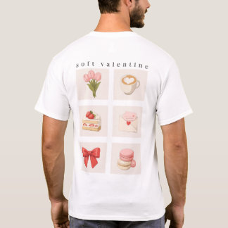 Zachte Valentijnse Stijl Mood Board T-shirt