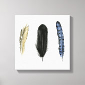 Zachte veren I Canvas Afdruk (Voorkant)