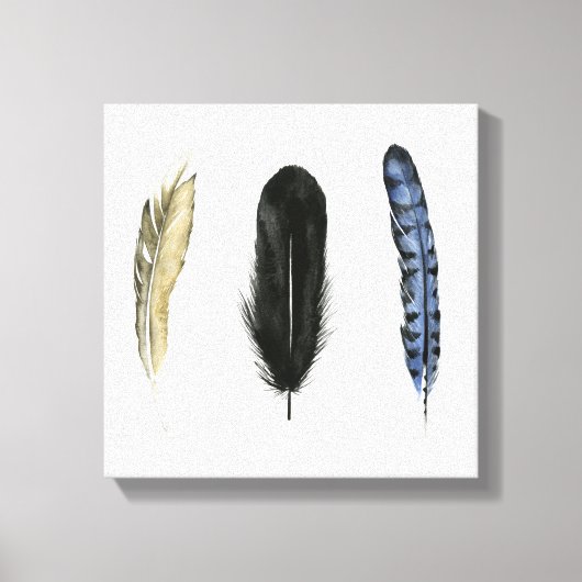 Zachte veren I Canvas Afdruk (Voorkant)