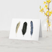 Zachte veren I Kaart (Gele Bloem)