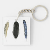 Zachte veren I Sleutelhanger (Achterkant)
