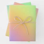 Zachte verloopbladen voor regenbooggradiënt inpakpapier vel (In situ)
