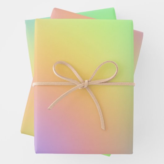 Zachte verloopbladen voor regenbooggradiënt inpakpapier vel (In situ)