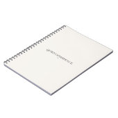 Zachte Vertrouwen Notitieboek – Minimalistisch (Linkerzijde)