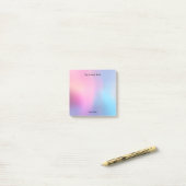 Zachte vervaagde pastel achtergrond post-it® notes (Op bureau)